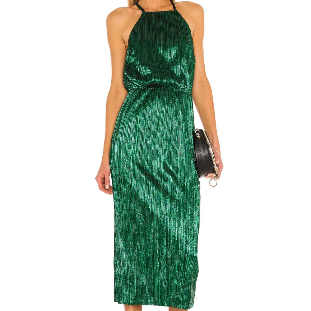 House of Harlow x Revolve Farrah Dress In Emerald
